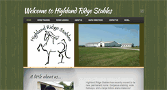 Desktop Screenshot of highlandridgestables.com
