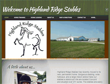 Tablet Screenshot of highlandridgestables.com